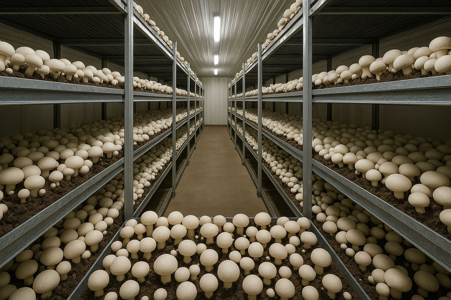 キノコ栽培場　イメージ図